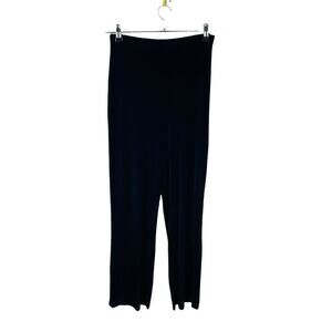 City Knits Womans Sz Medium Palazzo Pants Stretch Comfort Blue Pull On Stretch